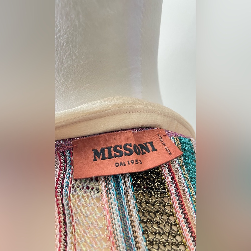 Missoni Multicolor Chevron Skirt size 44 $1750 - Picture 11 of 16